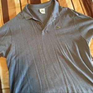 Lacoste Grey/Blue Polo Shirt XXXL